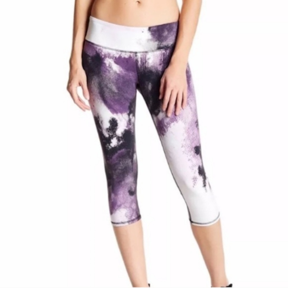 Alo Yoga | Airbrush Capri Crop S/M Purple Leggings